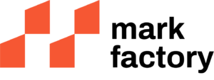 mark factory logo white